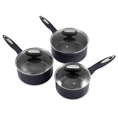 Image of Zyliss Cook Non Stick 3 Piece Saucepan Set