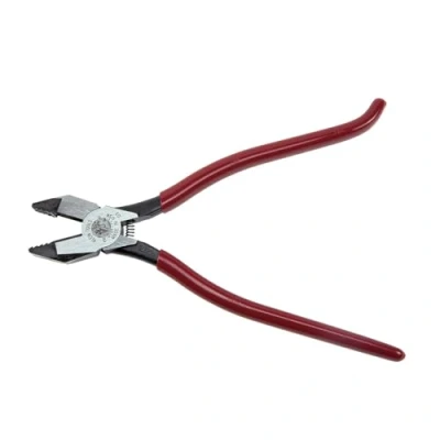 Image of Ironworker&#039;s Pliers, Aggressive Knurl, 9&quot; Klein Tools D201 7CSTA , Red