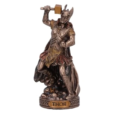 Image of Nemesis Now Thor God of Thunder and Lightning (Mini) 8.5cm, Resin, Cast in the Finest Expertly Hand Painted