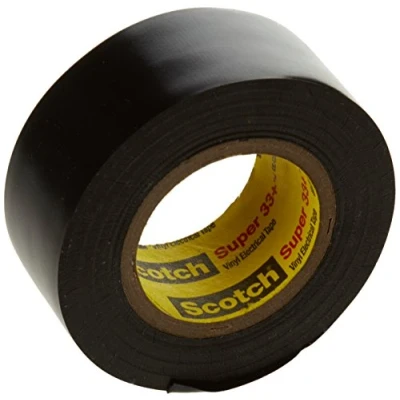 Image of 3 M Scotch Super 33 80020 80610833800 Electrical Insulation Tape Black 19MM x 6,1M