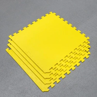 Image of METIS Interlocking Floor Gym Mats │ 60cm² Tiles EVA Foam Padding (Yellow, Pack of 16)