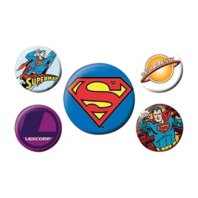 Image of Pyramid International Superman Badge, Multi Colour, 10 x 12.5 1.3 cm