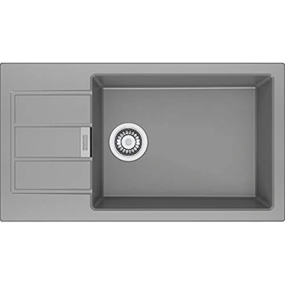 Image of Franke 114.0496.098 Granite Kitchen Sink with a Single Bowl, Grey