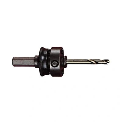 Image of Starrett XA2 Hole Saws Arbor 11mm (7/16) Hex Shank Quick Hitch for 32 210mm Holesaws with Carbide Tipped Pilot Drill Bit Change Mandrel