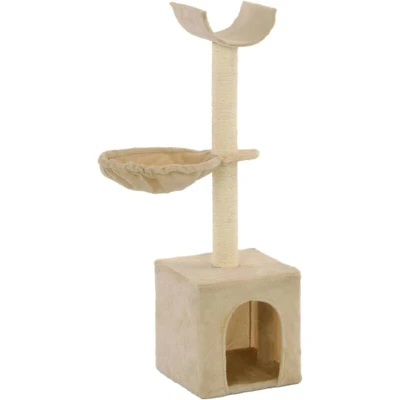 Image of vidaXL Cat Tree with Sisal Scratching Posts 105 cm Beige