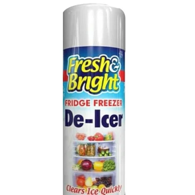 Image of 1 x Fridge De Icer Spray 200ml Fast Acting Melts Ice and Frost Quickly Cleaner Genuine Fresh &amp; Bright