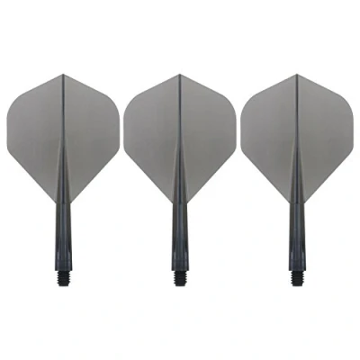 Image of Condor Zero Stress Flight System Standard Clear Black Dart Flights Short