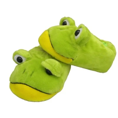 Image of Frog Plush Slippers Sizes: S to XL (EU Size 28/31 EU 42/44) (M)
