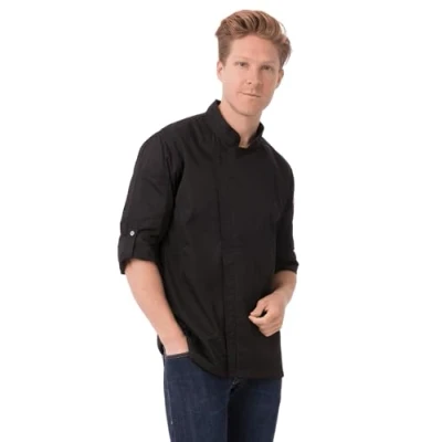 Image of Chef Works Men&#039;s Bclz008blkm s Jacket, Black, M UK