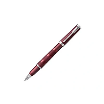 Image of Parker Ingenuity 5th Technology Pen, Medium Point with Black Ink Refill 1972232 Deluxe Deep Red