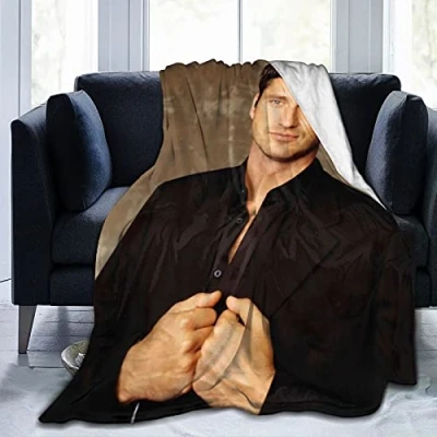 Image of ZGMJ Blanket Gerard Butler Soft Flannel Fleece Throw All Season Room Decoration Carpets (60&quot;x50&quot;)