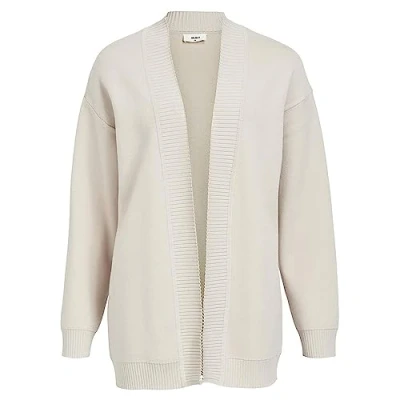 Image of Object Women&#039;s Objreynard L/S Knit Cardigan Noos Sweater, Silver Gray, L