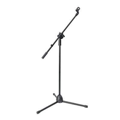 Image of Boom Microphone Mic Stand Holder Professional Adjustable With 1 Free Clips for Musicians Party Stage Black