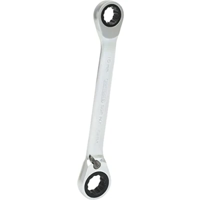 Image of KS Tools 503.4574 GEARplus reversing double ratchet ring spanner, 10x13mm