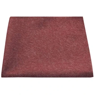 Image of King &amp; Priory Luxury Maroon Red Donegal Tweed Pocket Square, Handkerchief
