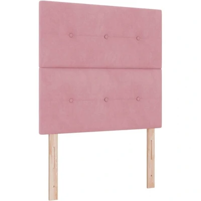 Image of vidaXL Headboard Button Tufted Pink 90 cm Velvet
