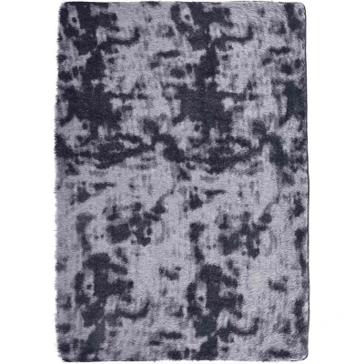 Image of vidaXL Shaggy Rug High Pile NAVARRA Dark Grey 160x230 cm Polyester