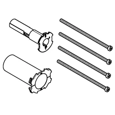 Image of GROHE Rapido Smartbox Universal Extension Set 2 Handle Thermostats, 25 mm Chrome 14058000