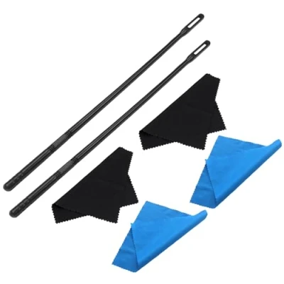 Image of ROYALEAD Flute Cleaning Rod and Cloth Swabs Kits Polishing Woodwind Instruments Stick