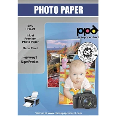 Image of PPD 50 Sheets A4 Inkjet Super Premium Satin Photo Paper 280gsm Professional Grade 21