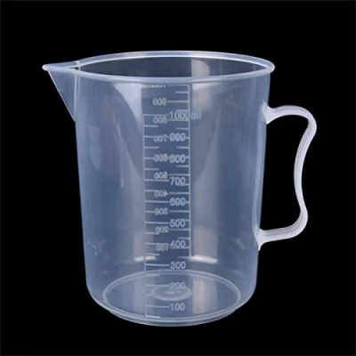 Image of 1000ml Plastic Mixing Cup Measuring Cups, Jugs Transparent Reusable for Resin Paint Stain Epoxy