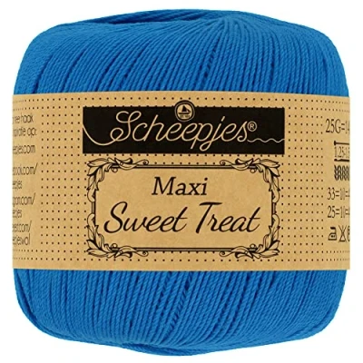 Image of Scheepjes Maxi Sweet Treat 201 Electric Blue Yarn 10x25g