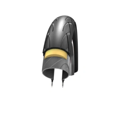 Image of Schwalbe 318696 tire kid plus 14x1 3/8 puncture guard activeline hs413 twinskin rigida negro 47