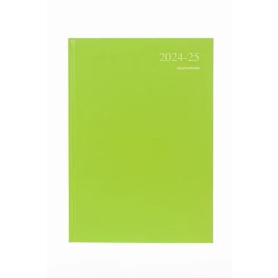 Image of Collins Essential A4 Academic Year 2024 25 Week to View Diary Lime Mid Planner for Students and Teachers ESSA43M.52 2425 July 2025