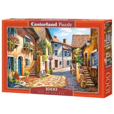 Image of Castorland C 103744 Rue de Village Jigsaw Puzzle, Multicolour