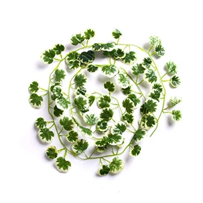 Image of Best Artificial 200cm / 7ft Ivy Garland Hanging Vine String Plant (Variegated Crab Apple IL04)