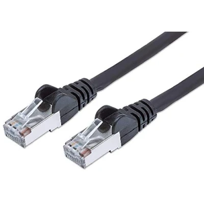 Image of Premium Cord Patch Cable CAT6a S FTP, RJ45 RJ45, AWG 26/7 1m Colour Black