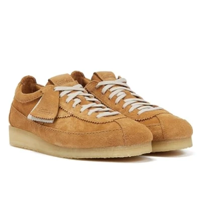 Image of Clarks Originals Wallabee Tor Mens Mid Tan Suede Shoes Beige Size UK 9