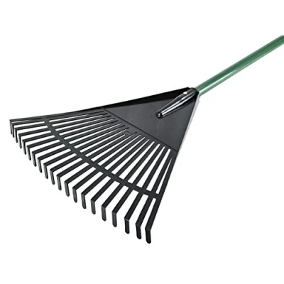 Image of Faithfull Tools FAIESSLFFG Essentials Plastic Leaf Rake, Blue, 43.5 x 157 3.5 cm