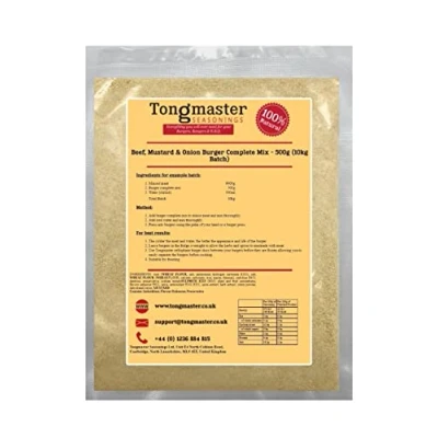 Image of Beef, Mustard &amp; Onion Burger Complete Mix 500g (10kg Batch)