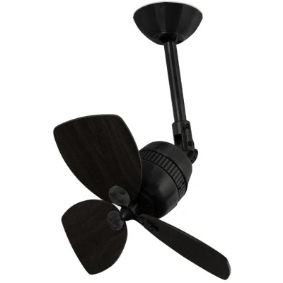 Image of Vedra Small Dark Brown Ceiling Fan, 4 Speed