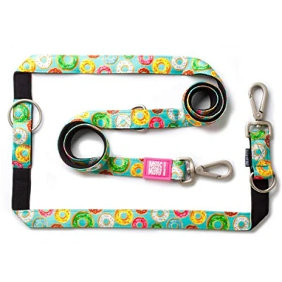 Image of Max &amp; Molly Donuts Unique Design Comfortable Secure Cushioned Neoprene Cool and Flexible Multi Function Leash