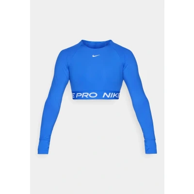 Image of Nike Performance PRO 365 CROP Long sleeved top, Women&#039;s, Size: Medium, Hyper royal/white