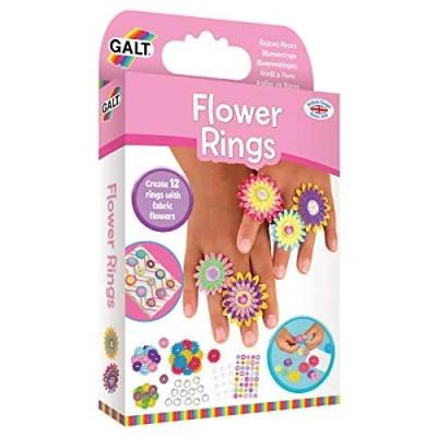 Image of Galt Toys, Flower Rings, Craft Kit for Kids, Ages 6 Years Plus