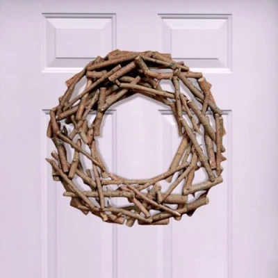 Image of Marco Paul Artificial Luxury Christmas Wreath Hanging Door Decoration Indoor Outdoor Snow Natural DIY Craft Home Decor Durable Traditional Decorations 30cm