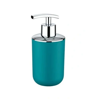 Image of WENKO 21224100 Soap dispenser Brasil Petrol unbreakable, Plastic TPE, 7.3 x 16.5 9 cm,