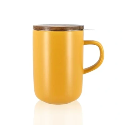 Image of OGO LIVING 7912030 Juliet Coffee, Tea, Chocolate &amp; Access, Stainless Steel 18/891, Yellow