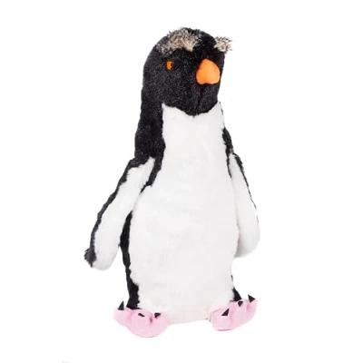 Image of Animal Instincts Snow Mates Reggie Rock Hopper, Squeaky Soft Plush Chew Companion Dog Toy Small
