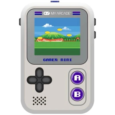 Image of My Arcade Gamer Mini Classic Purple: Miniature Handheld Gaming System Packed with 160 Games, 1.8&#039;&#039; Color Display (DGUN 3924), Small