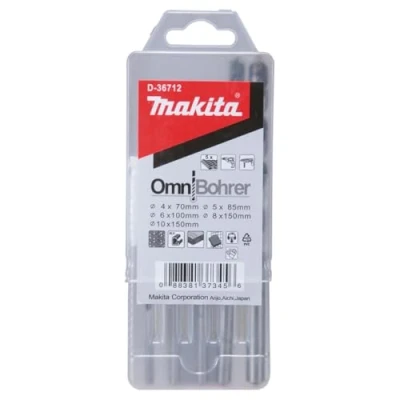 Image of Makita D 36712 5 Piece Omniboher Set, 4mm to 10mm