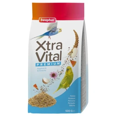 Image of Beaphar Xtra Vital Parakeet and Budgie Food 500 g, clear