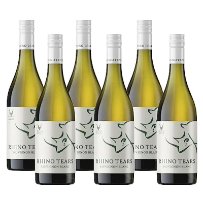 Image of Case of 6 Rhino Tears Sauvignon Blanc White Wine 75cl 12% abv