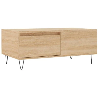 Image of vidaXL Coffee Table Sonoma Oak 90x50x36.5 cm Engineered Wood
