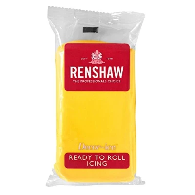 Image of Renshaw Yellow Ready to Roll Icing 500g (Multipack 2X 250g)