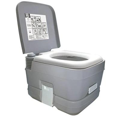 Image of Leisurewize LW536 10L Portable Flushing Toilet Large Compact Camping, Caravanning Travel Loo
