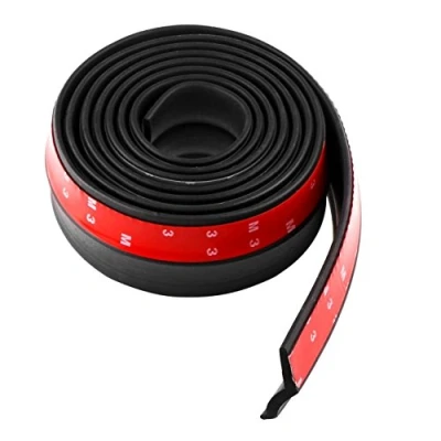 Image of WeFoonLo Universal Car Front Bumper Spoiler Rubber Sticker Lip Splitter Body Protector, 2.5M /8.2 ft